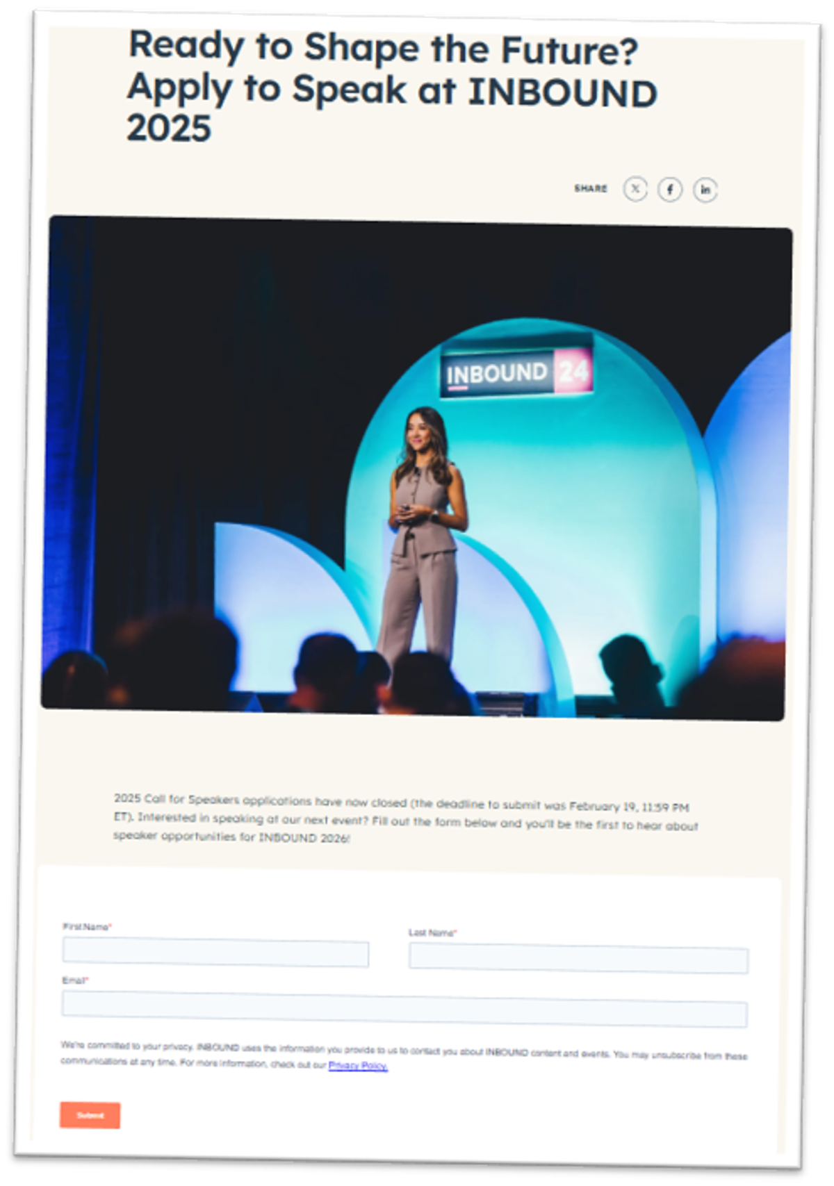 Conference submission example