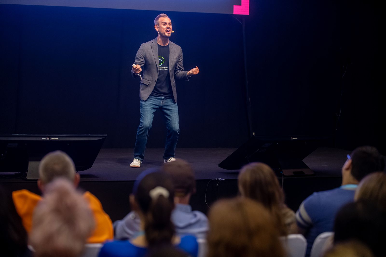 Luke Goetting speaking at Infoshare 2024 in Poland